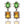 Load image into Gallery viewer, Dynasty Reign Citrine Peridot Earrings