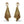 Load image into Gallery viewer, Metal Mesh Gold Drop Earrings II - MSS