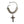 Load image into Gallery viewer, LA CROIX JET CRYSTAL CROSS CHOKER - MSS