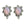 Load image into Gallery viewer, Dynasty Satine Opal Pink Studs