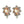 Load image into Gallery viewer, Dynasty Satine Peach Studs