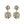Load image into Gallery viewer, Crystal Pearl Universe - Galaxy Flower Nebula Earrings