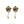 Load image into Gallery viewer, Crystal Pearl Universe - Galaxy Flower Stud & Pearl Drop