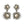 Load image into Gallery viewer, Crystal Pearl Universe - Galaxy Flower Nebula Earrings
