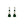 Load image into Gallery viewer, Dynasty Étoile - Magestic Mini Emerald Drop Earrings