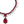 Load image into Gallery viewer, Dynasty Étoile - Ruby Reign Drop Necklace