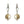 Load image into Gallery viewer, Titan Crystal Spike & Pearl Drop Earrings