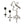 Load image into Gallery viewer, La Croix Dynasty Trilliant Crucifix Chandelier with Brooches