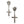 Load image into Gallery viewer, La Croix Dynasty Trilliant Crucifix Chandelier with Brooches