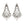 Load image into Gallery viewer, Tribalism Triangle Chandelier Crystal Earrings