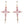 Load image into Gallery viewer, La Croix Crystal Barbie Cross Earrings