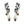 Load image into Gallery viewer, MIDNIGHT MUSE ICCARIA PEARL TWIN DROPS