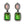 Load image into Gallery viewer, Dynasty Tiffany Peridot Rose Earrings