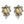 Load image into Gallery viewer, Dynasty Satine Champagne Crystal Studs