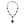 Load image into Gallery viewer, Dynasty Diana Jet Pendant Necklace