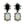 Load image into Gallery viewer, Dynasty Reign Noir Blanc Earrings
