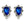 Load image into Gallery viewer, Dynasty Satine Sapphire Crystal Studs