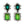 Load image into Gallery viewer, Dynasty Reign Emerald Peridot Earrings