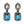 Load image into Gallery viewer, Dynasty Juliette Aquamarine Earrings