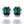 Load image into Gallery viewer, DYNASTY PANTHER EMERALD STUDS
