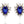 Load image into Gallery viewer, Dynasty Elizabeth Sapphire Stud