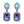 Load image into Gallery viewer, Dynasty Tiffany Sapphire Earrings