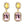 Load image into Gallery viewer, Dynasty Tiffany Citrine Pink Earrings