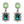 Load image into Gallery viewer, Dynasty Angelina Emerald Peridot Earrings