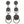 Load image into Gallery viewer, CRYSTAL ROCKS GUNMETAL CHANDELIER EARRINGS