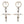 Load image into Gallery viewer, TITAN CRYSTAL CROSS EARRINGS