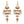 Load image into Gallery viewer, TITANIDE ROSE CHANDELIER EARRINGS