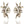 Load image into Gallery viewer, CRYSTAL PEACOCK STUDS