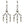 Load image into Gallery viewer, TITANIDE TRIDENT CHANDELIERS