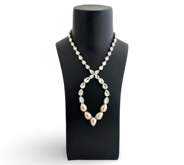 Dynasty Étoile - Infinity Crystal & Pearl Necklace
