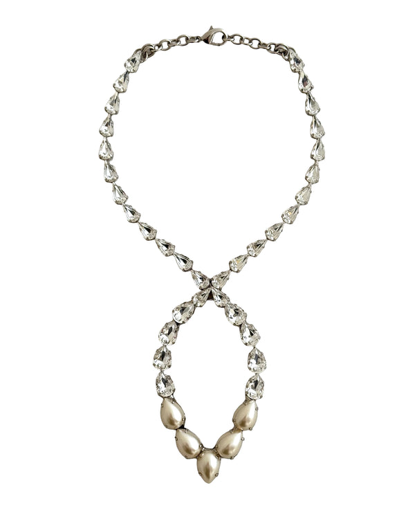 Dynasty Étoile - Infinity Crystal & Pearl Necklace