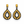 Load image into Gallery viewer, GOLD PEAR DROP EARRINGS - SS26OC
