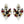 Load image into Gallery viewer, SACRED HEART GOLDEN RUBY PEARL EARRINGS
