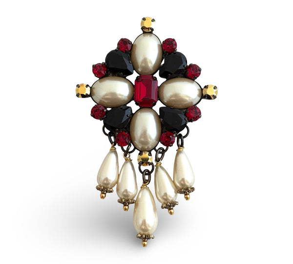 BROOCH DYNASTY LA CROIX RUBY DREAM PIN