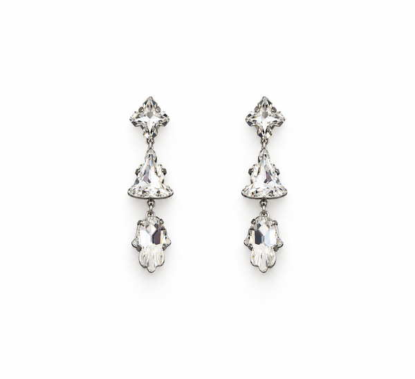 CRYSTAL FAITH DROP EARRINGS - SS26OC