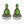 Load image into Gallery viewer, PERIDOT ARMOUR EARRINGS - SS26OC
