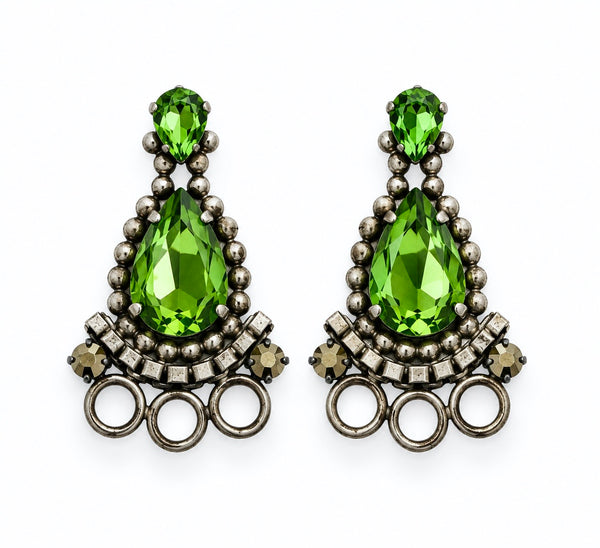 PERIDOT ARMOUR EARRINGS - SS26OC