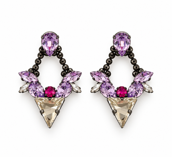 BLACK PEARL DROP EARRINGS - SS26OC