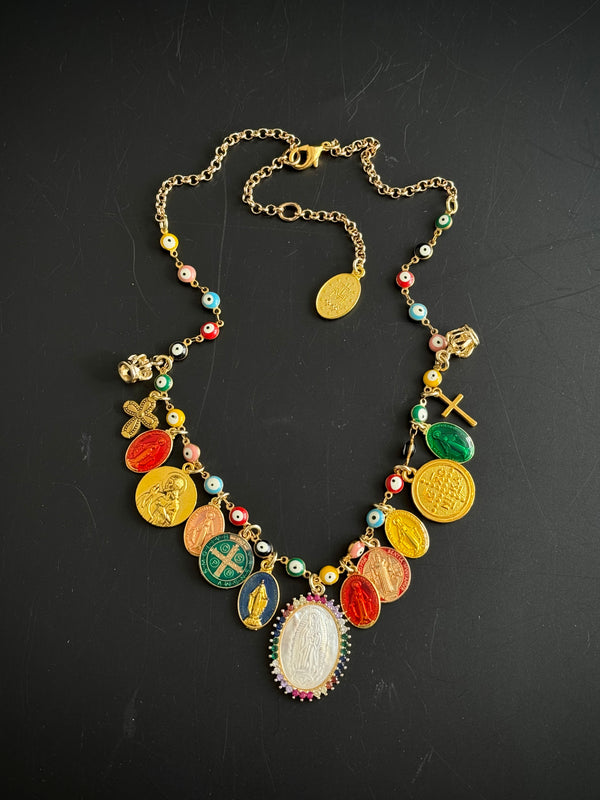 GYPSY MADONNA EYE CHAIN NECKLACE