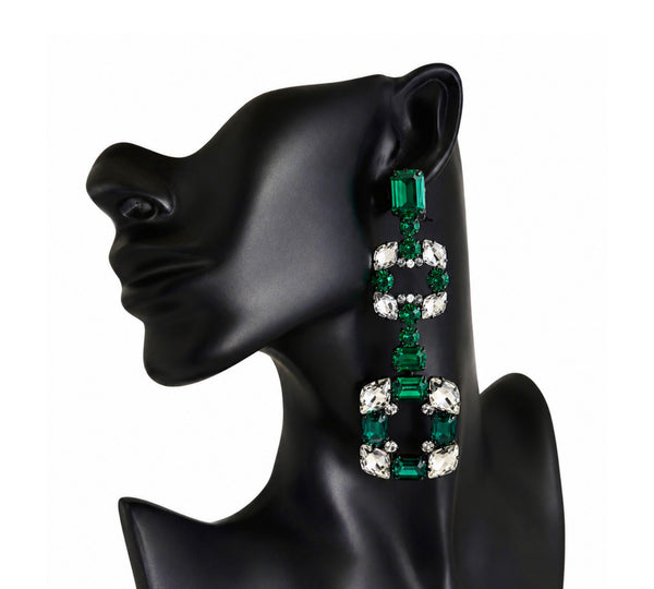 THE BAROQUE MUSE GRAND EMPRESS EMERALD EARRINGS