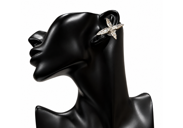 MINI TITAN CROSS EARCUFF - SS26OC