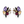 Load image into Gallery viewer, VIOLET ASTRA STUD EARRINGS - SS26OC

