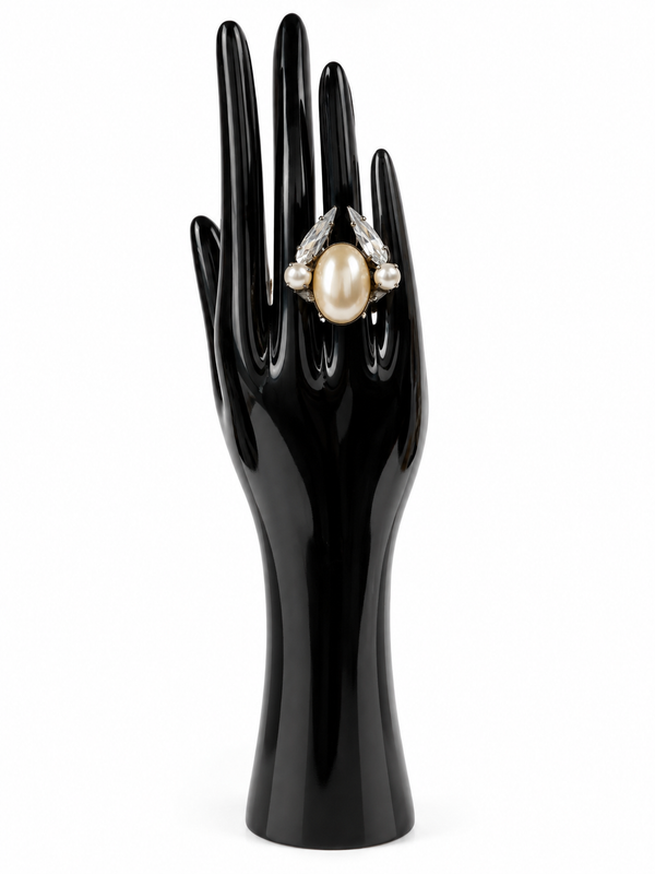COCO CRYSTAL JET RING - SS26OC