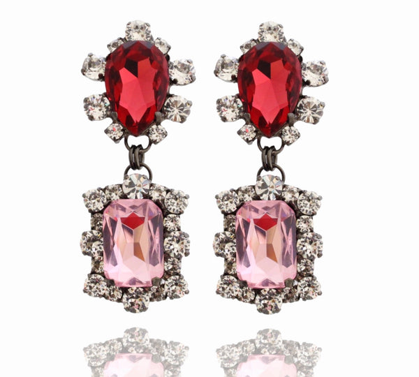 Dynasty Reign Rose Pink Earrings