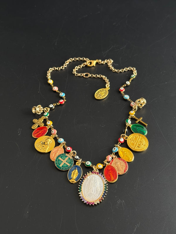 GYPSY MADONNA EYE CHAIN NECKLACE