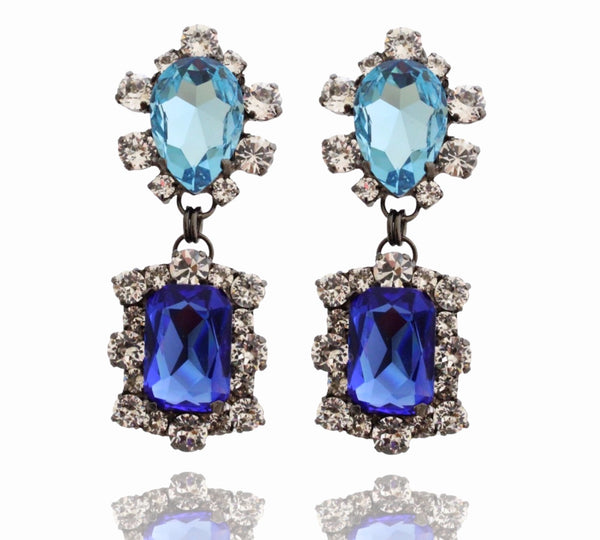 Dynasty Camilla Sapphire Aquamarine Earrings